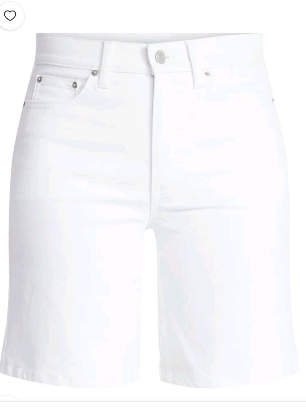 Time and Tru Women's High Rise Denim Bermuda Shorts, 9" Inseam
